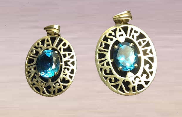 Pendants Oval Blue